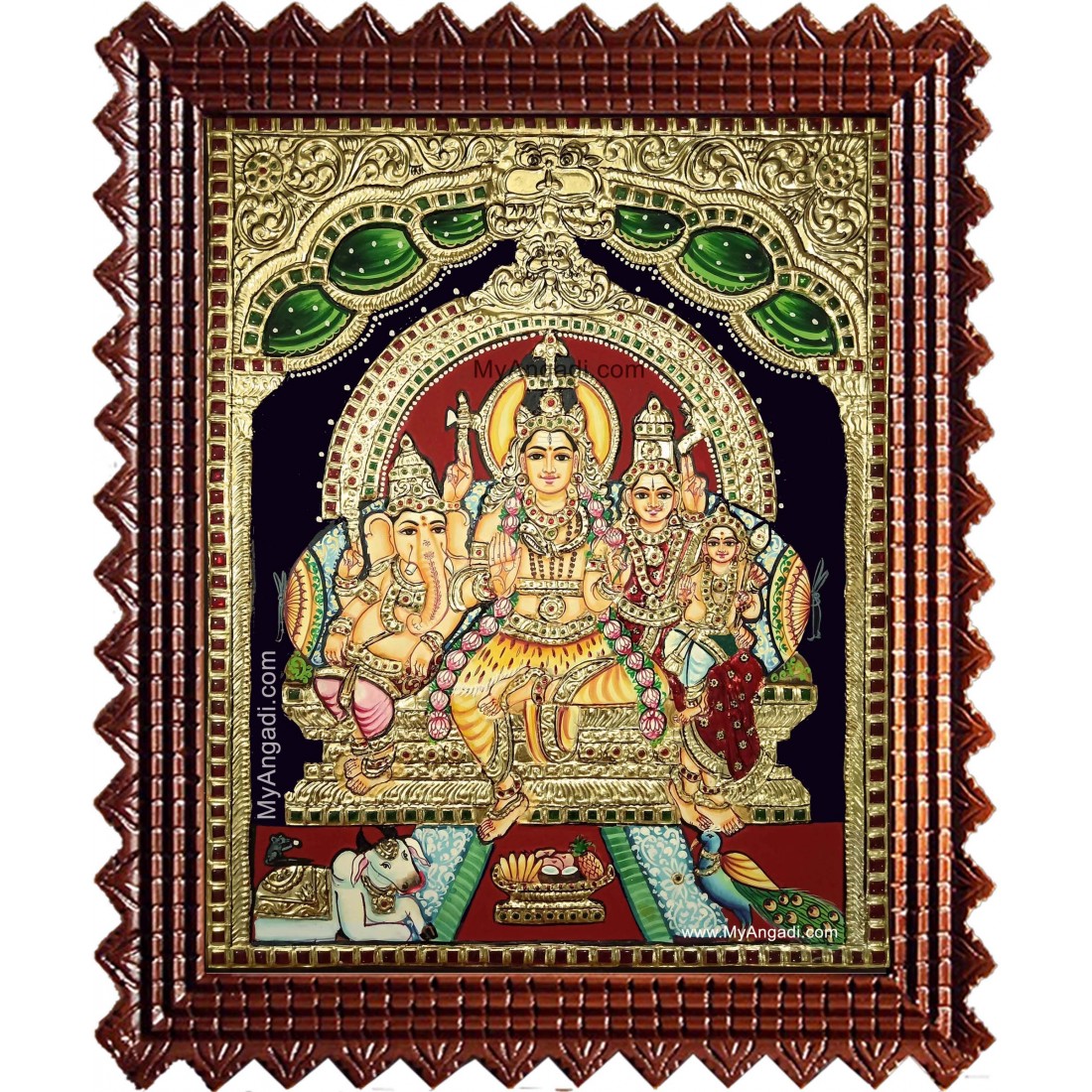 Siva Kudumbam Tanjore Painting Buy Tanjore Paintings Online Shopping