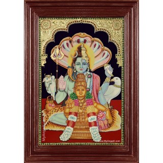 Sankara Narayanan Hariharan - Ayyappan Tanjore Painting