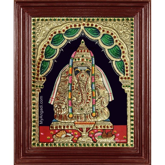 Pillayarpatti Ganesha Tanjore Painting