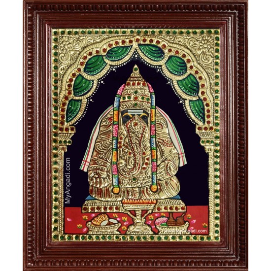 Pillayarpatti Ganesha Tanjore Painting