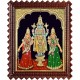 Perumal Sridevi Bhudevi Tanjore Painting Perumal Sridevi Bhudevi Tanjore Painting
