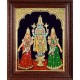 Perumal Sridevi Bhudevi Tanjore Painting