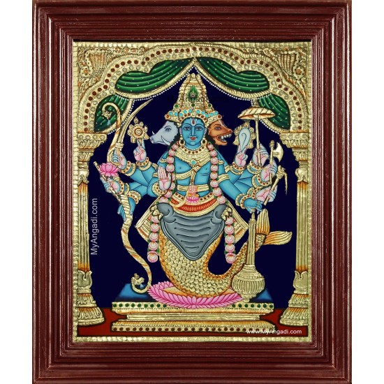 Dasavatharam Tanjore Painting Dasavatharam Tanjore Painting