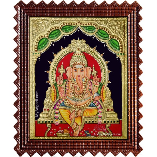 Vinayakar Tanjore Painting Vinayakar Tanjore Painting