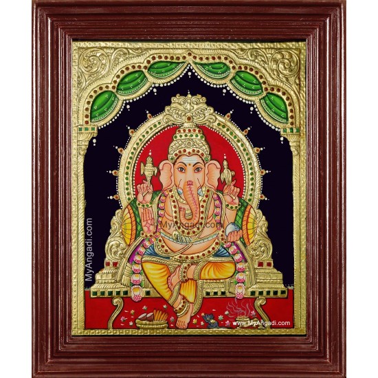 Vinayakar Tanjore Painting Vinayakar Tanjore Painting