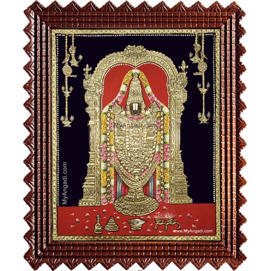 Thirupathi Venkatachalapathi Tanjore Painting