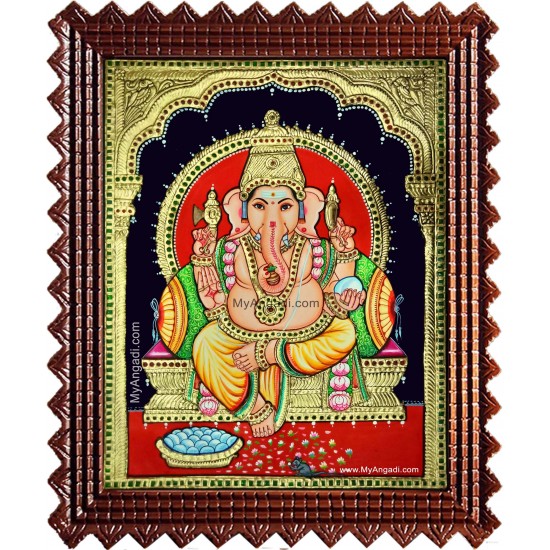 Shree Ganesha Tanjore Painting