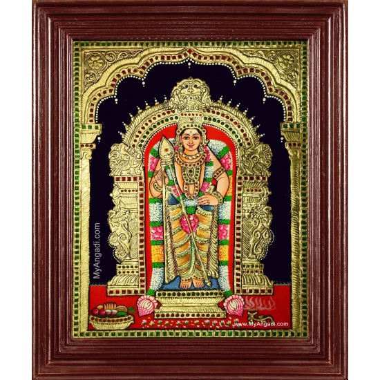 Lord Muruga Tanjore Painting Lord Muruga Tanjore Painting