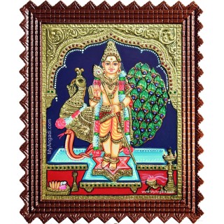 Mayil Murugan Tanjore Painting