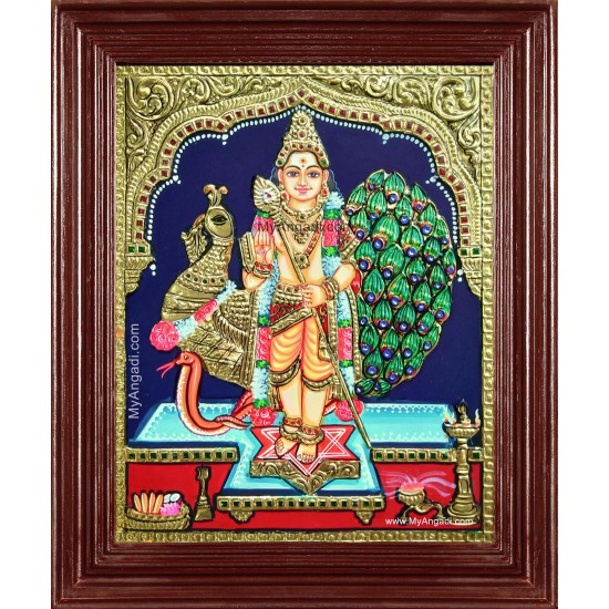 Mayil Murugan Tanjore Painting