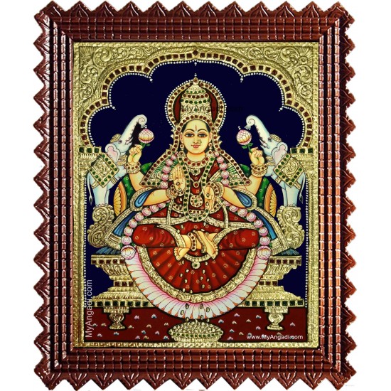 Gaja Lakshmi Tanjore Painting