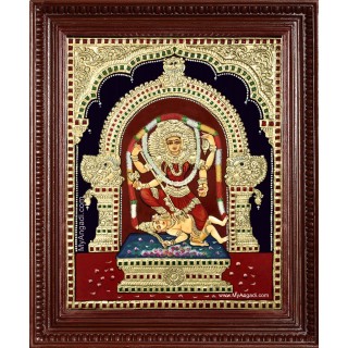 Kalamangalam Kulavilakku Amman Tanjore Painting