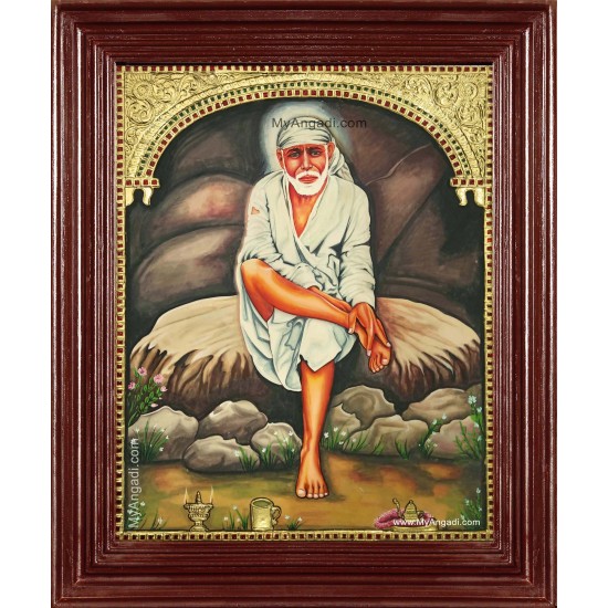 Shridi Sai Baba Tanjore Painting