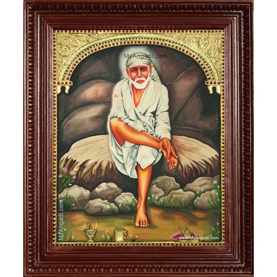Shridi Sai Baba Tanjore Painting Shridi Sai Baba Tanjore Painting