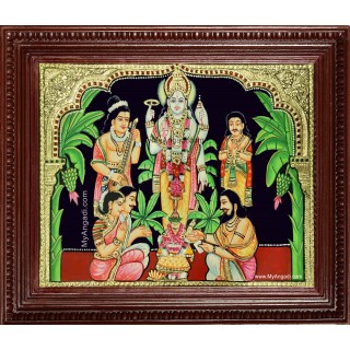 Sathyanarayana Swami Tanjore Painting