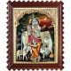 Cow Krishna With Flute Tanjore Painting
