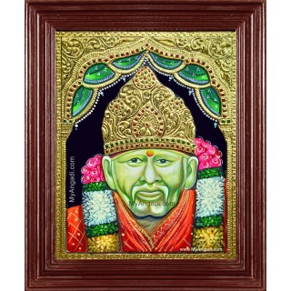 Shridi Sai Baba Tanjore Painting