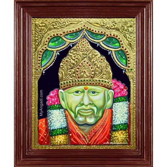 Shridi Sai Baba Tanjore Painting Shridi Sai Baba Tanjore Painting