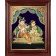 Krishna Adorning Radha Tanjore Painting Krishna Adorning Radha Tanjore Painting