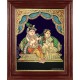 Krishna Adorning Radha Tanjore Painting