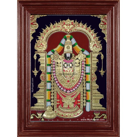 Lord Tirumalai Srinivasan Tanjore Painting Lord Tirumalai Srinivasan Tanjore Painting