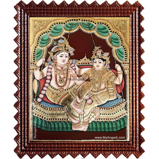 Radha Krishna Tanjore Painting