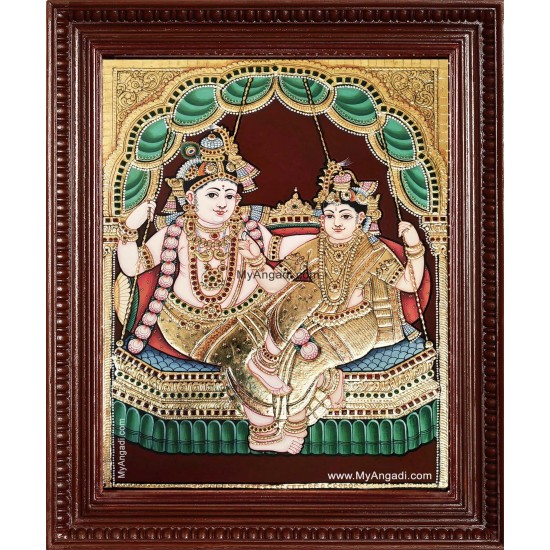 Radha Krishna Tanjore Painting