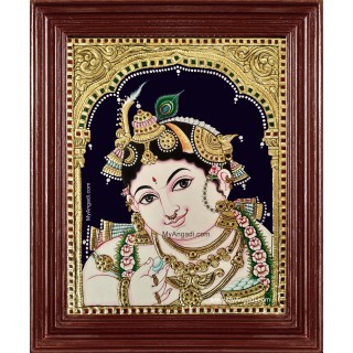 Shri Krishnar Tanjore Painting