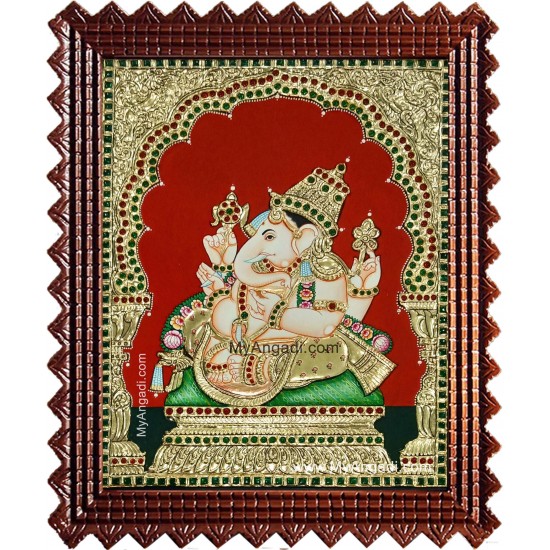 Sri Ganesha Tanjore Painting