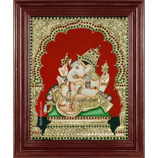 Sri Ganesha Tanjore Painting