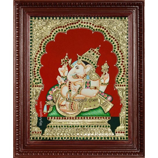 Sri Ganesha Tanjore Painting Sri Ganesha Tanjore Painting