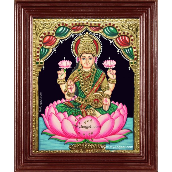 Goddess Maha Laxmi Tanjore Painting