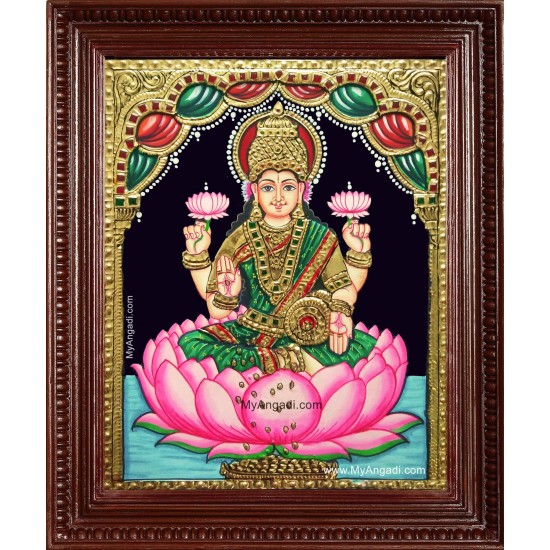 Goddess Maha Laxmi Tanjore Painting