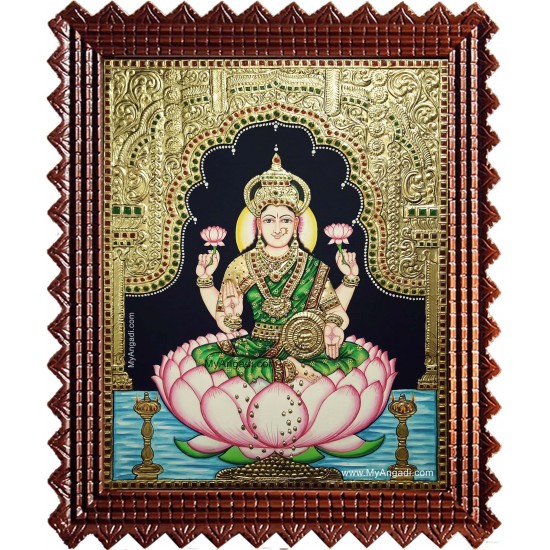 Dhana Lakshmi Tanjore Painting