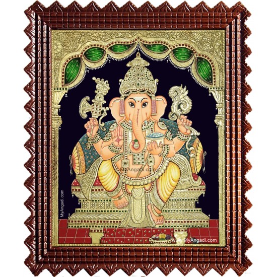 Shri Ganesha Tanjore Painting