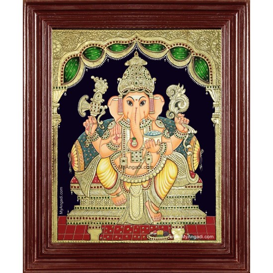 Shri Ganesha Tanjore Painting Shri Ganesha Tanjore Painting