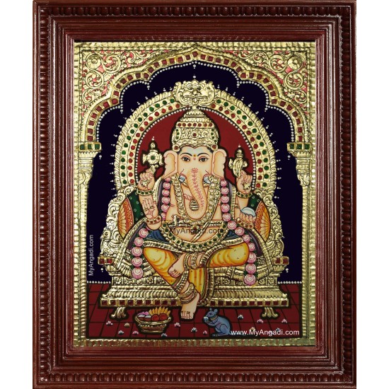 Ganesha Tanjore Painting Ganesha Tanjore Painting
