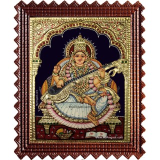 Saraswathi Tanjore Painting