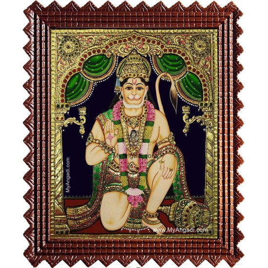 Hanuman Tanjore Painting