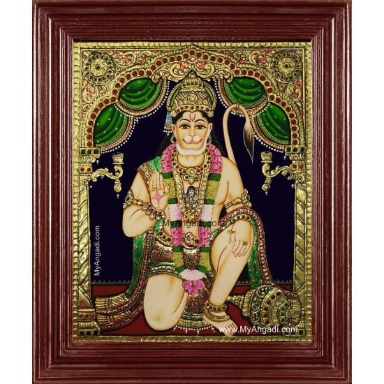 Hanuman Tanjore Painting Hanuman Tanjore Painting