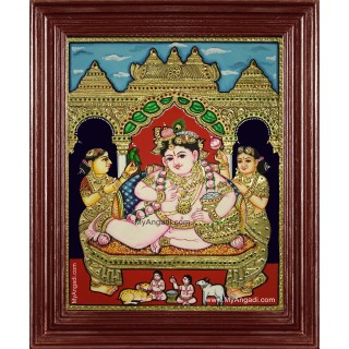 Butter Krishna Tanjore Painting