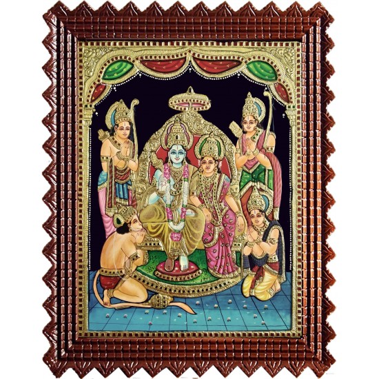 Sri Ramar Durbar Tanjore Painting