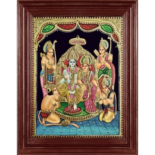 Sri Ramar Durbar Tanjore Painting