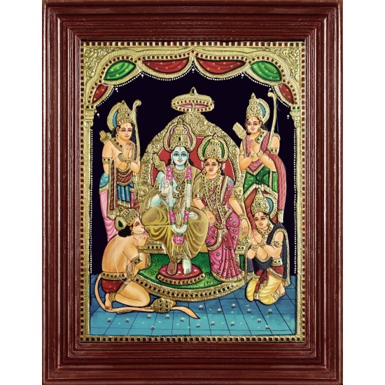 Sri Ramar Durbar Tanjore Painting