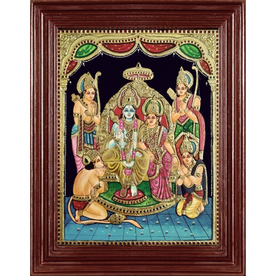 Sri Ramar Durbar Tanjore Painting Sri Ramar Durbar Tanjore Painting