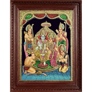 Sri Ramar Durbar Tanjore Painting