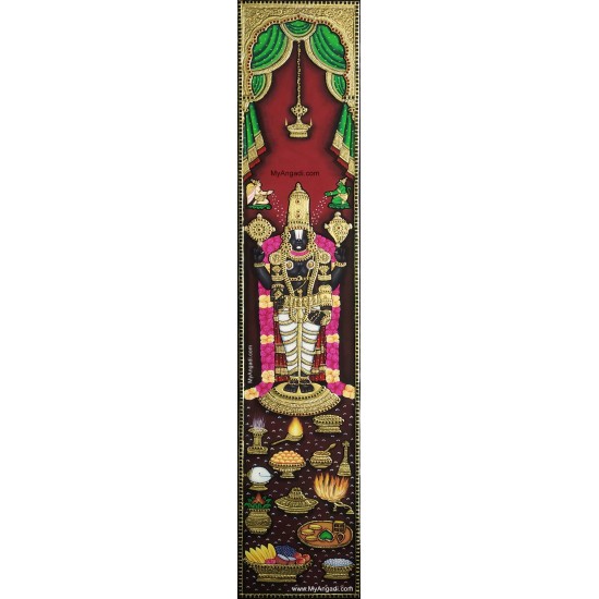 Lord Balaji Vertical Szie Tanjore Painting Lord Balaji Vertical Szie Tanjore Painting