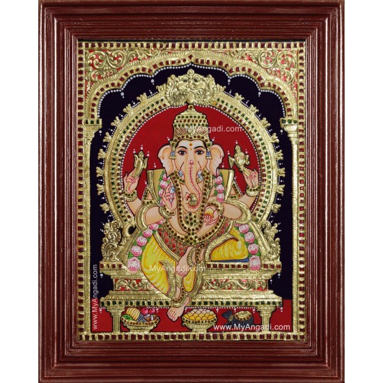 Ganesha Tanjore Painting Ganesha Tanjore Painting