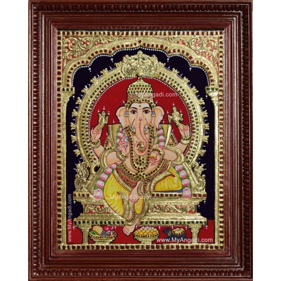 Ganesha Tanjore Painting Ganesha Tanjore Painting