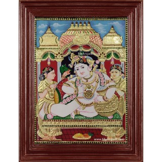 Butter Krishna Tanjore Painting